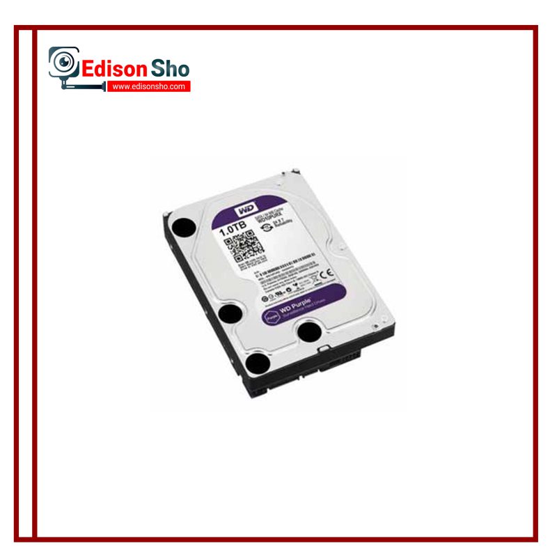 هارد دیسک اینترنال وسترن دیجیتال 1 ترابایت بنفش Purple گارانتی سازگار آواژنگ حامی